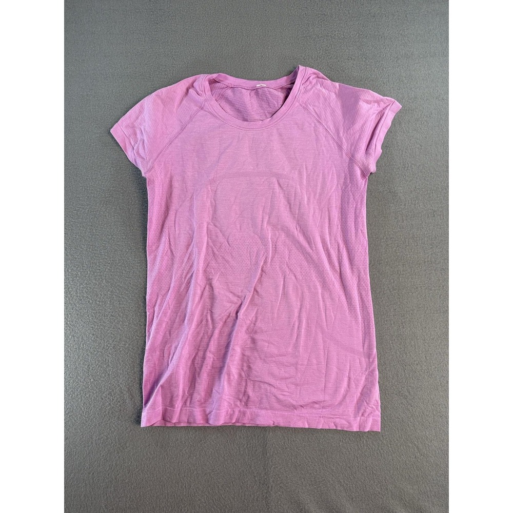 Lululemon Shirt Womens 6 Pink Swiftly Tech Short Sleeve Crew Neck Athletic Yoga